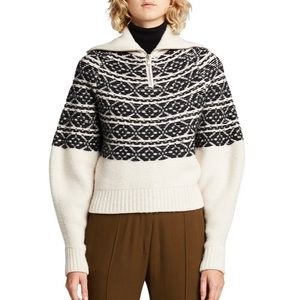 Winter Camp Jacquard Zip-Front Pullover